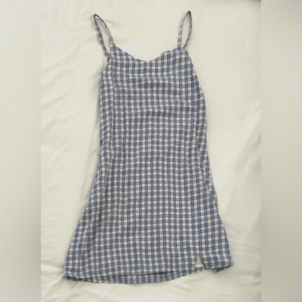 Blue and white patterned abrecrombie dress size kids 13/14